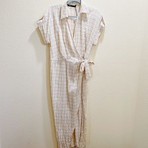 NWT Zara Draped Wrap Dress